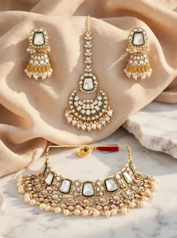 Meenakari Kundan Choker