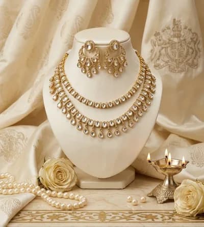 Polki Bridal Necklace Set